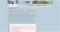 Desktop Screenshot of bigsavior.com